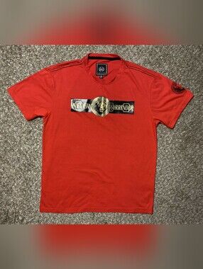 CR-24 Bordo Cromato Men’s Crew Neck Short Sleeve Graphic Red T-Shirt Size M